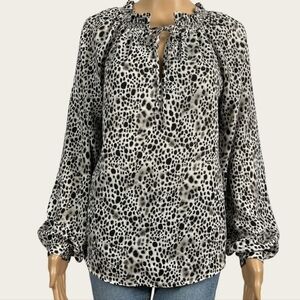 2for$10 Balloon sleeves rouched neck Career Contemporary Office Collegiate